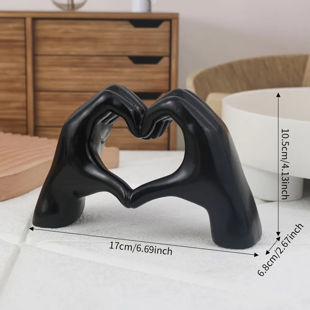 Heart-Hand Decorative Sculpture