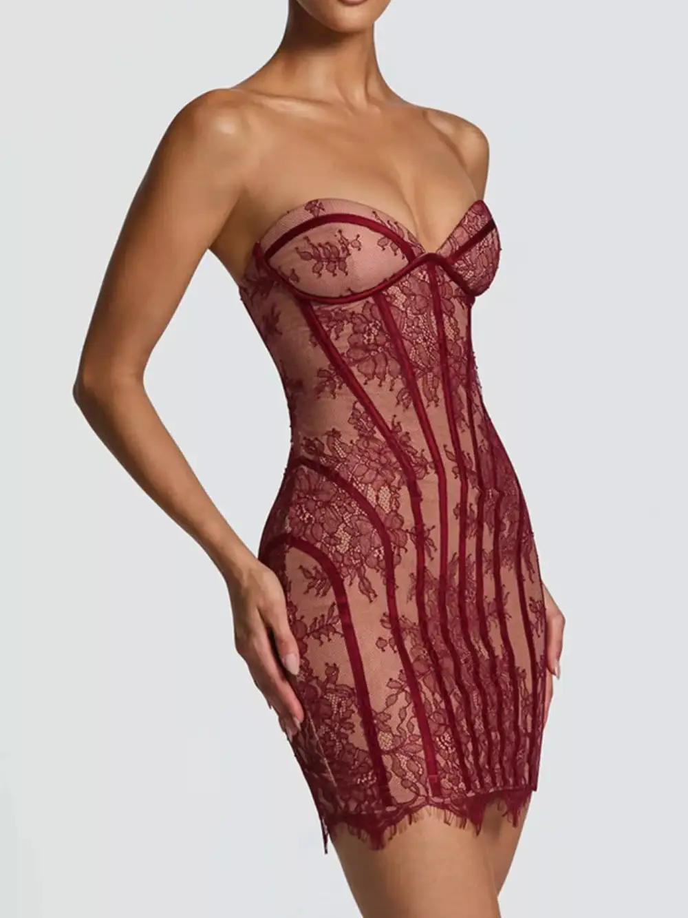 Classic Lace Mini Dress