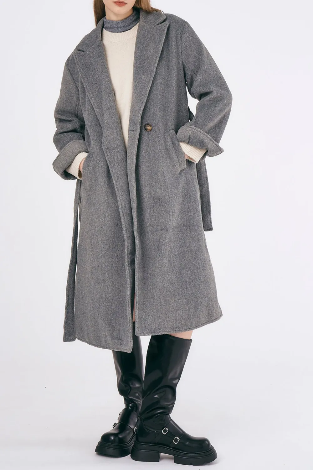 Belted Long Coat
