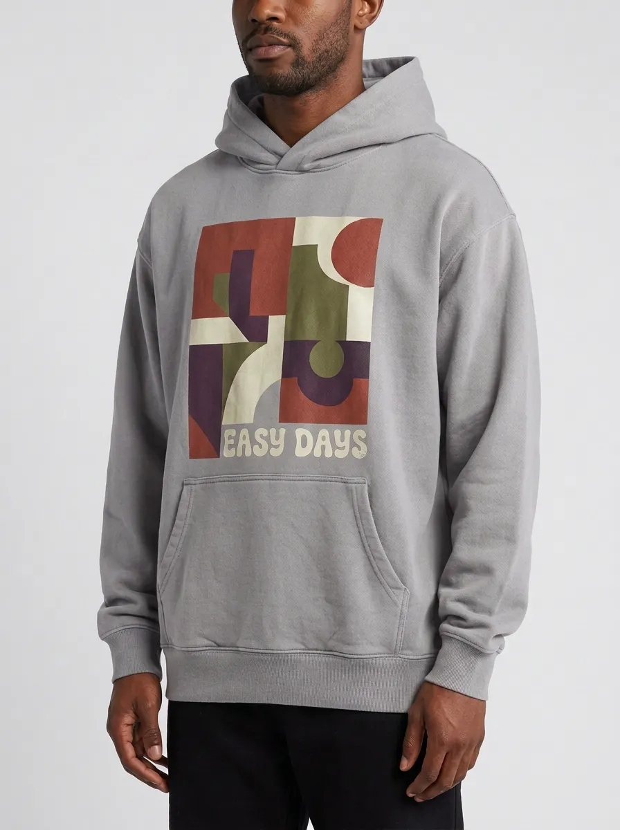 Easy Days Geometric Abstract Hoodie