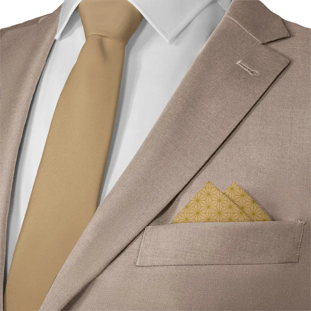 Tailored Composed Art Deco Geometric Pocket Square