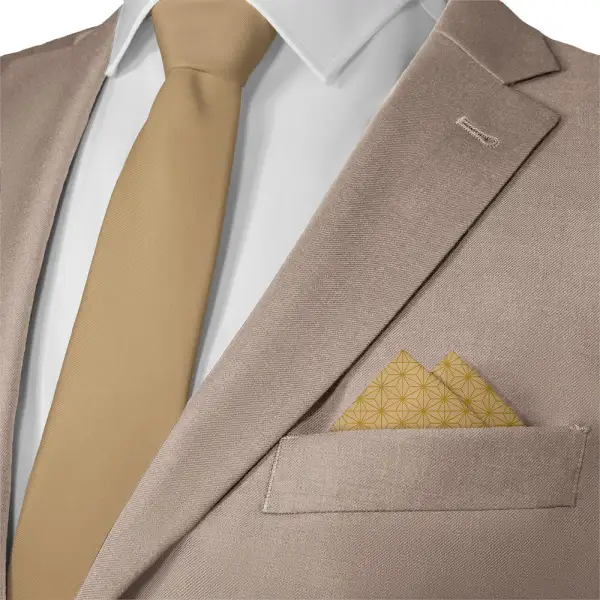 Tailored Composed Art Deco Geometric Pocket Square