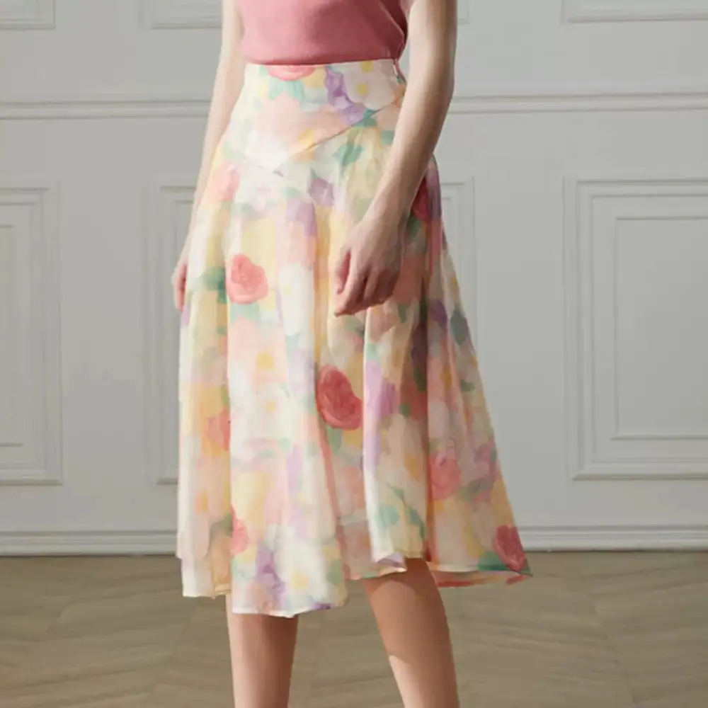 Casual Minimal Everyday Casual Polyester Skirt