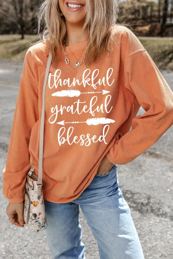Essential Round Neck Graphic Sweatshirt