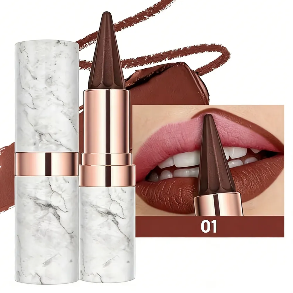 Marble-Pack Brown Matte Lipstick