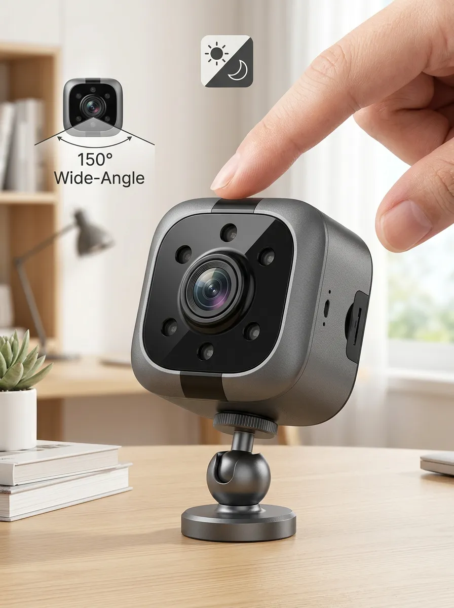 Night Vision Wide-Angle Mini Security Camera