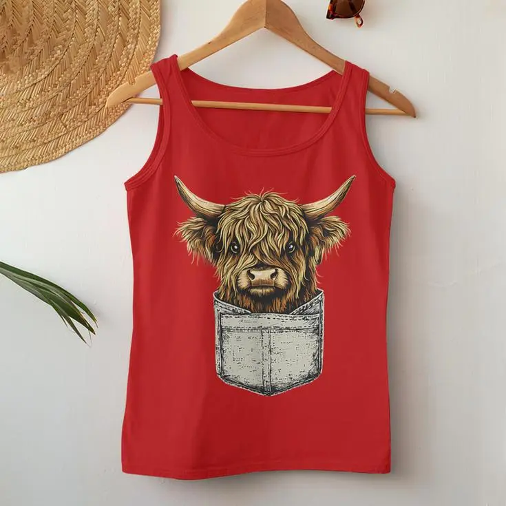 Highland Cow Women Tank Top