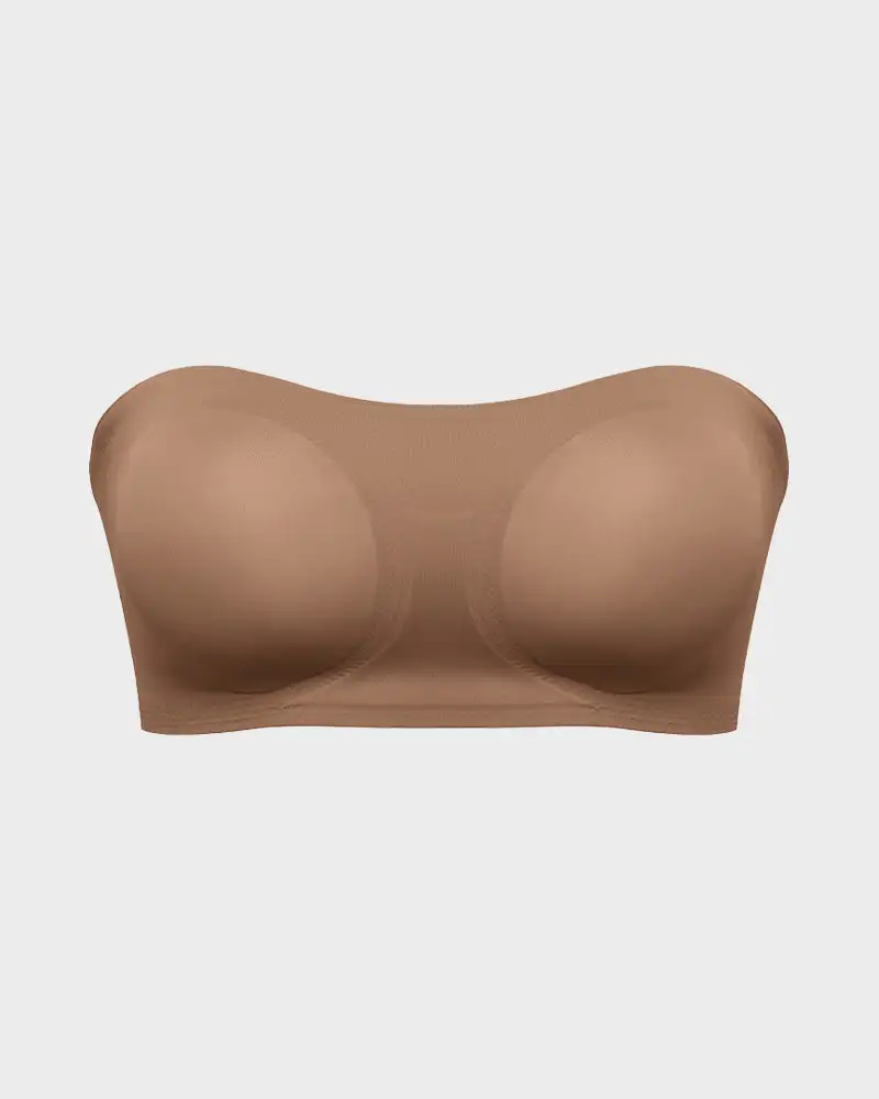 Non-Slip Crossover Side Hook Bandeau Bra