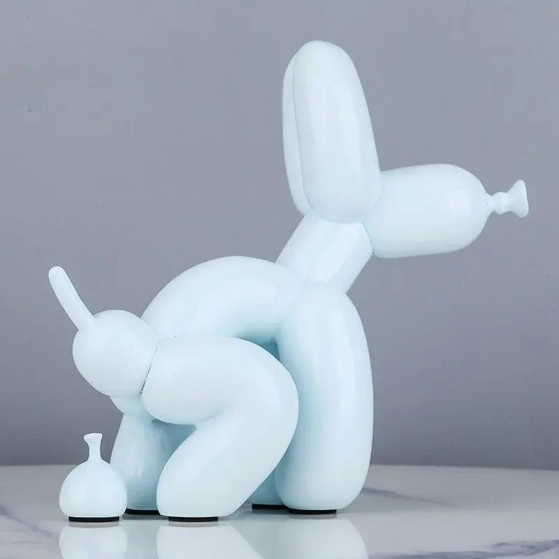 Colorful Dog Accent Sculpture