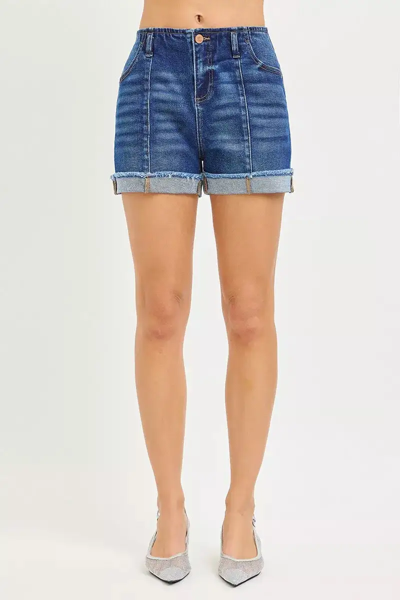 Cuffed Hem Shorts