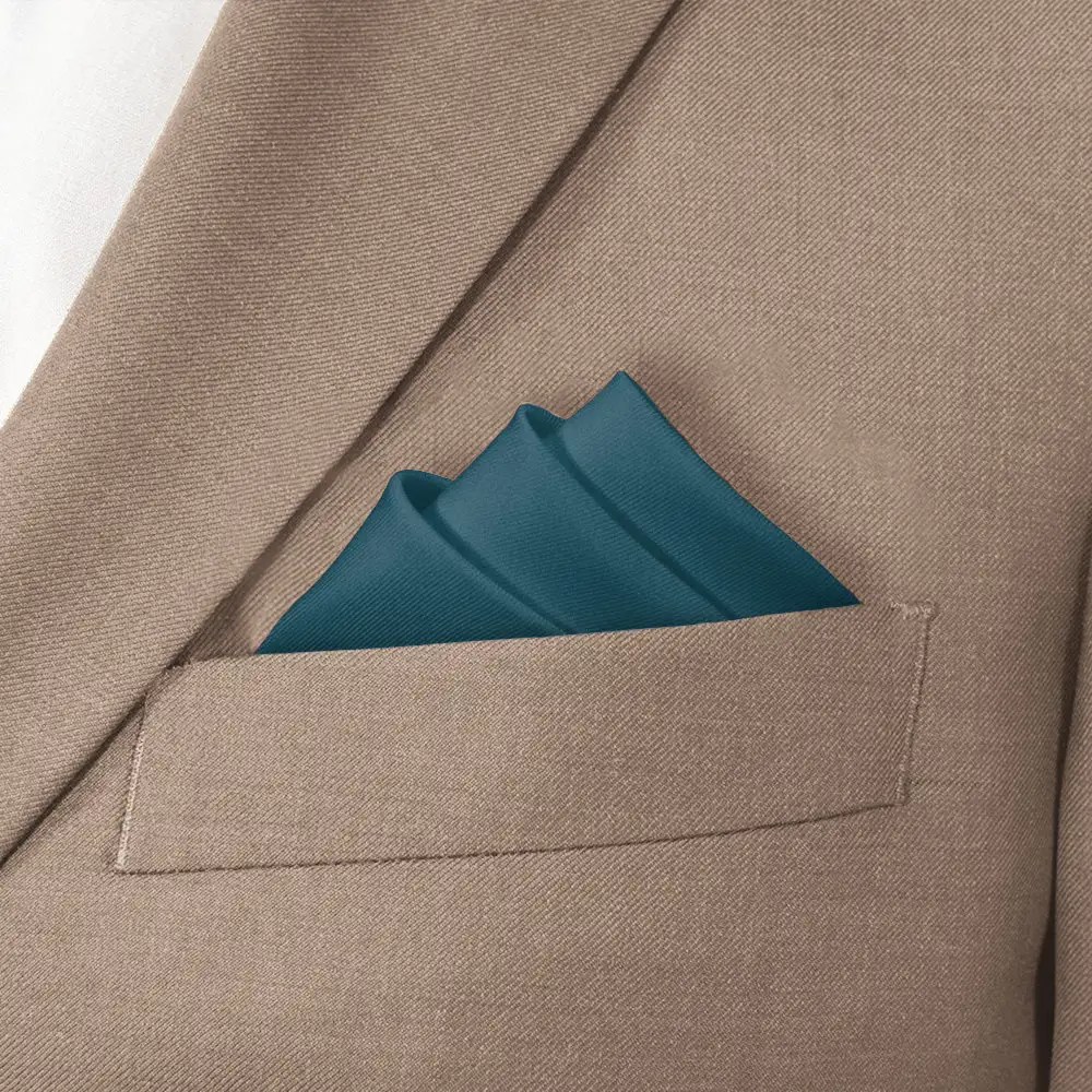 Sophisticated Tailored Solid Pocket Square