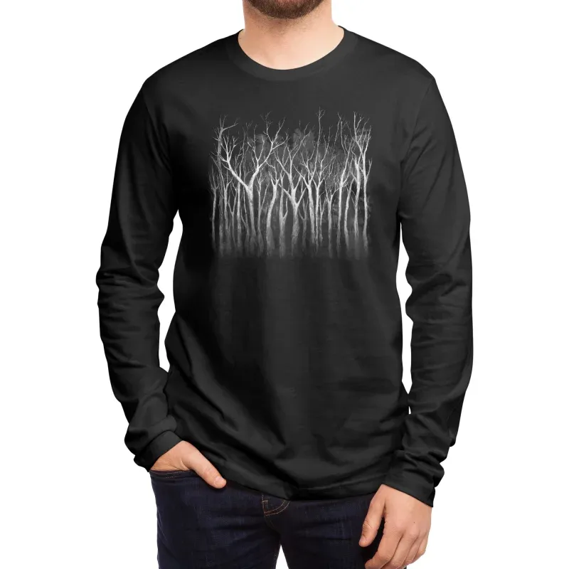 Men's Long-Sleeve Tee With Artistic Print