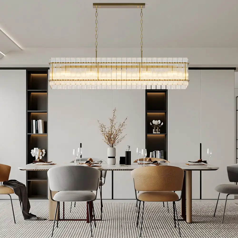 Refined Chandelier Modern Metal Pendant Light
