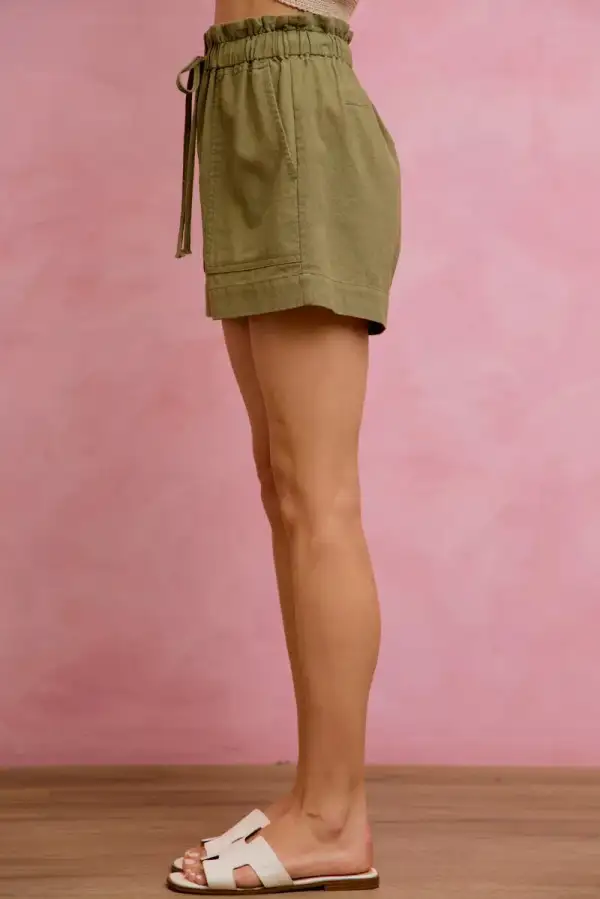 Everyday Drawstring Pocket Detail Shorts