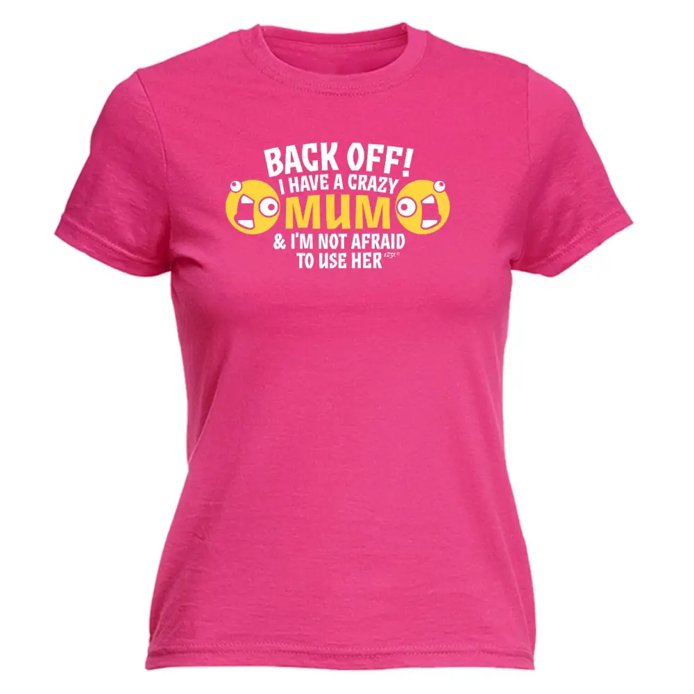 Crazy Mom Graphic Fitted Tee