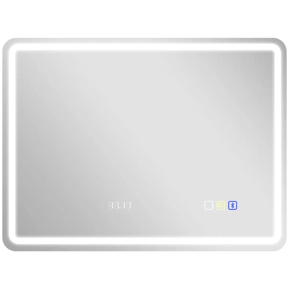Smart Bathroom Mirror With Clock