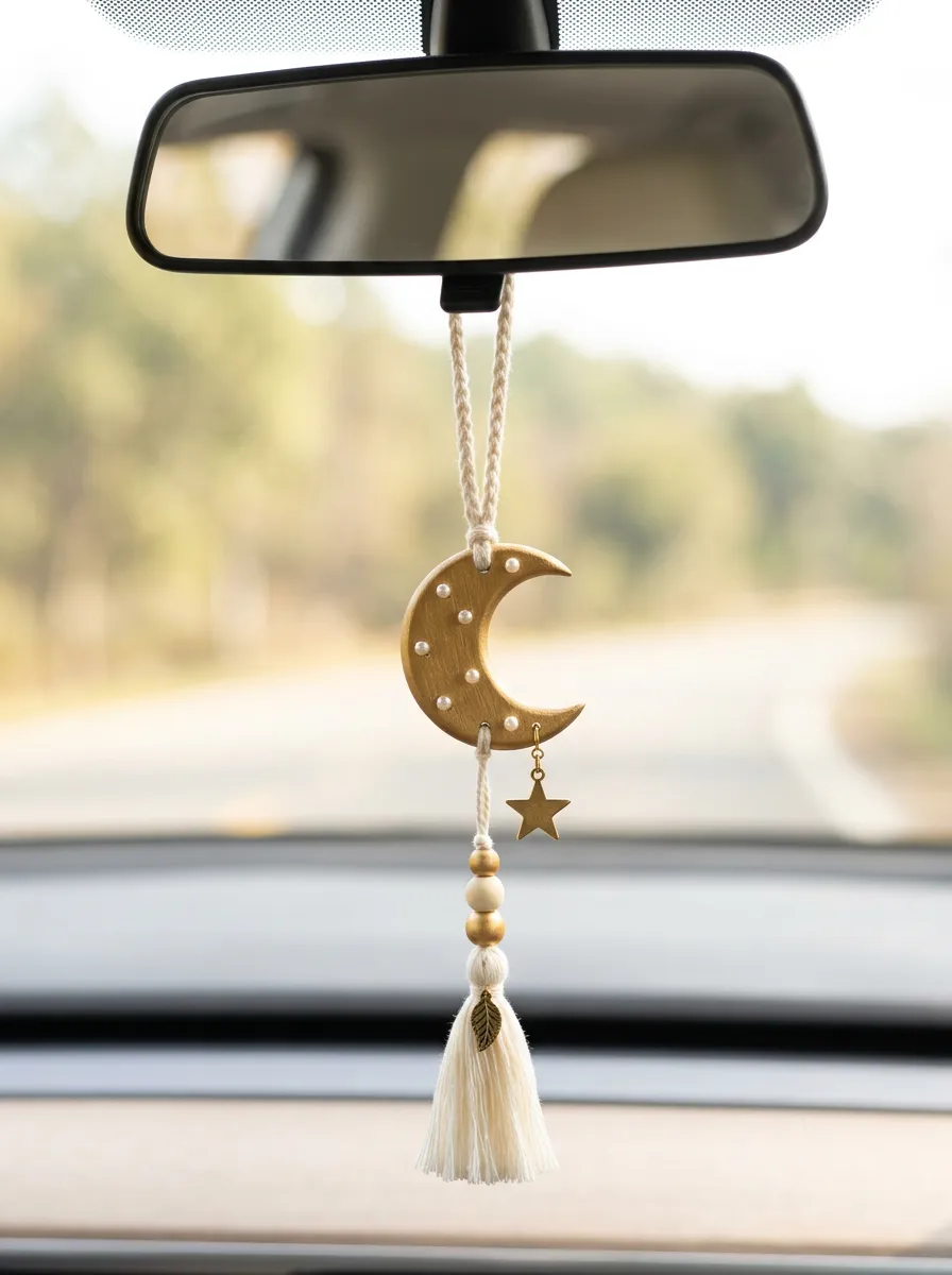 Refined Tassel Rearview Mirror Hanging Ornament