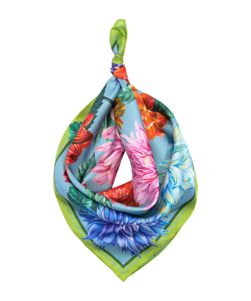 Floral Casual Style Silk Bandana