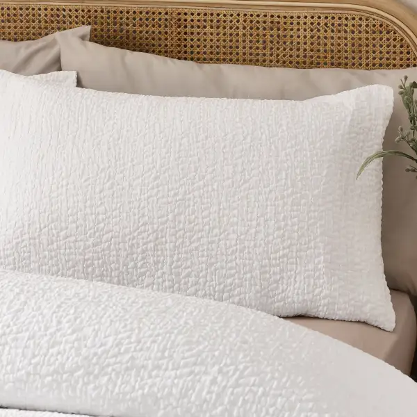 Calm Bedroom Celestial Seersucker Duvet Cover Set