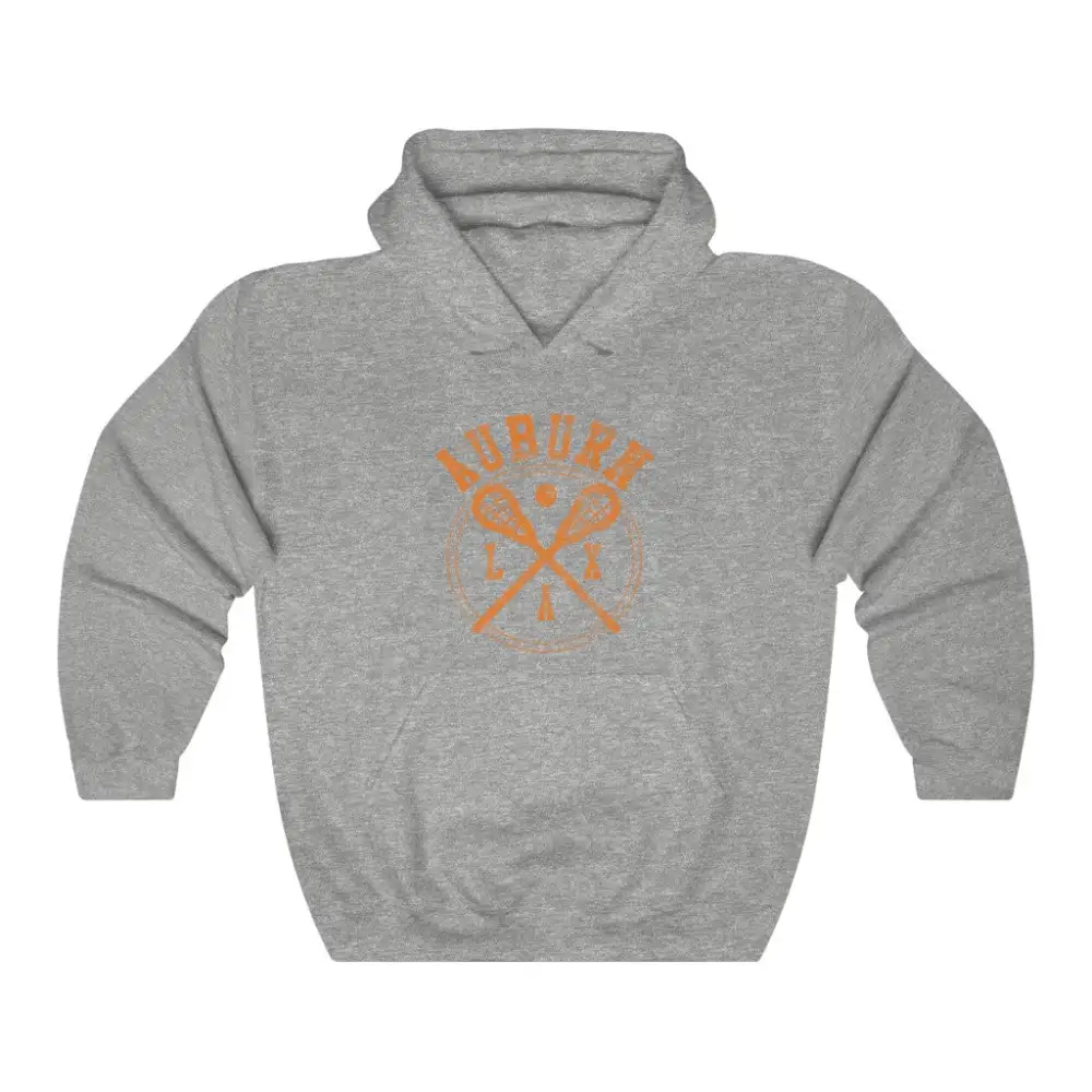 Relaxed Vintage Badge Lacrosse Graphic Pullover Hoodie