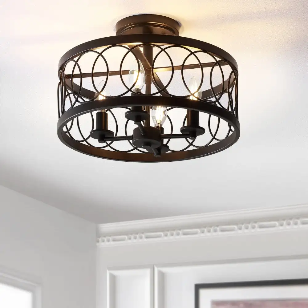 Metal LED Semi-Flush Mount