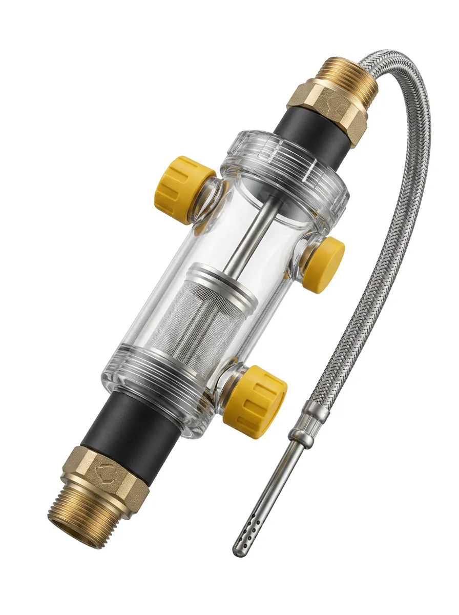 Clear-Housing Water Heater Sediment Filter System
