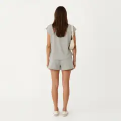 Seamless Pocketed Lounge Top Shorts Set