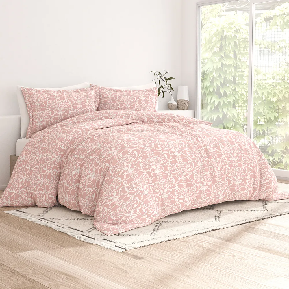 Romantic Damask Pattern Duvet Cover Set