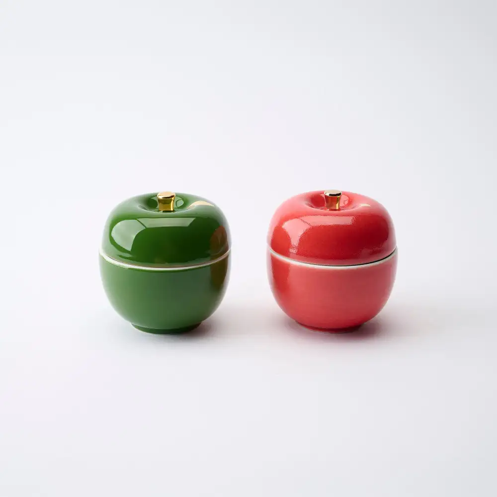 Apple-Shaped Steamed Egg Bowl