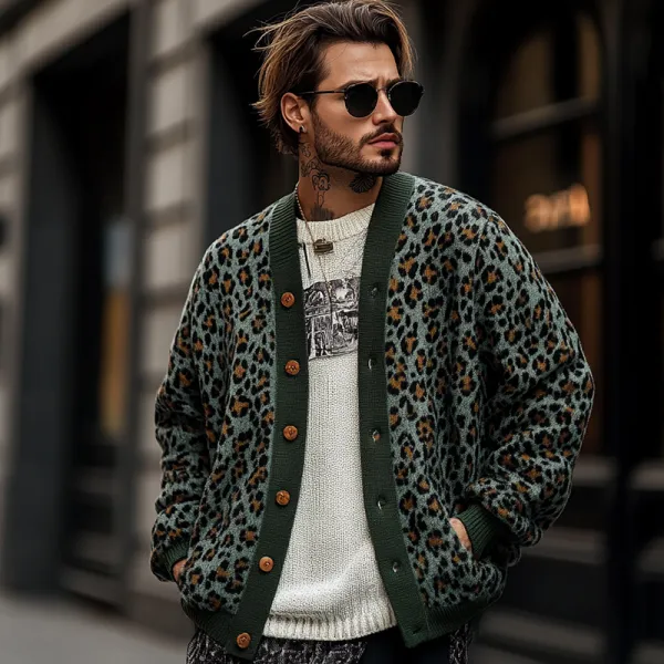 Leopard Print Cardigan