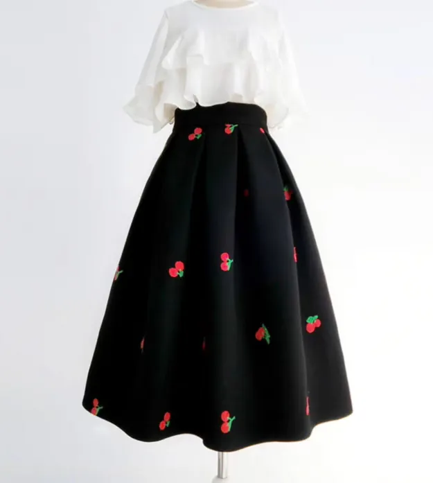 Versatile Layering Everyday Casual Wool Skirt