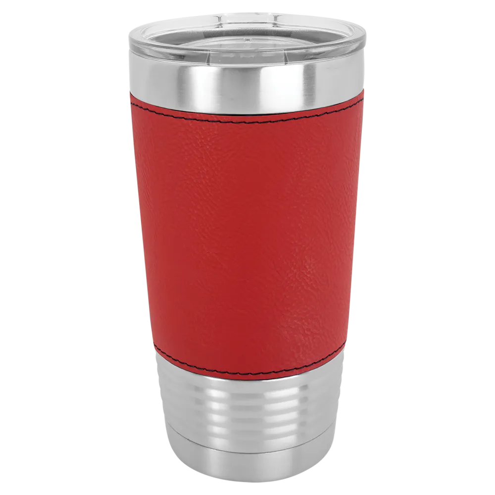 Faux Leatherette Finish Stainless Steel Tumbler