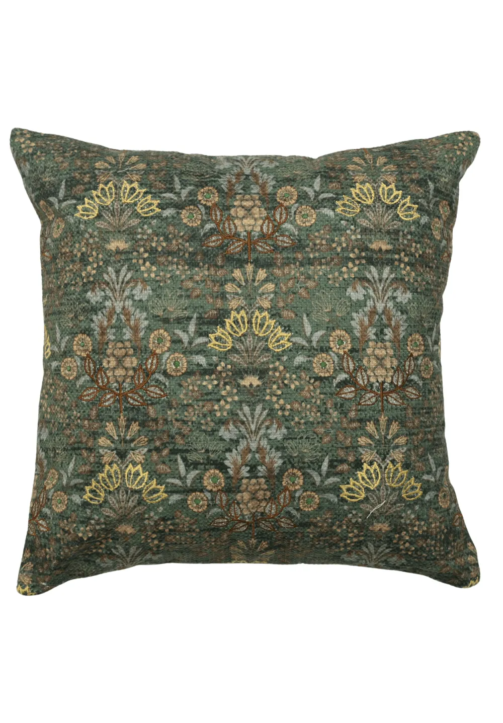 Artisan Design Embroidered Textured Decorative Cushion Cover