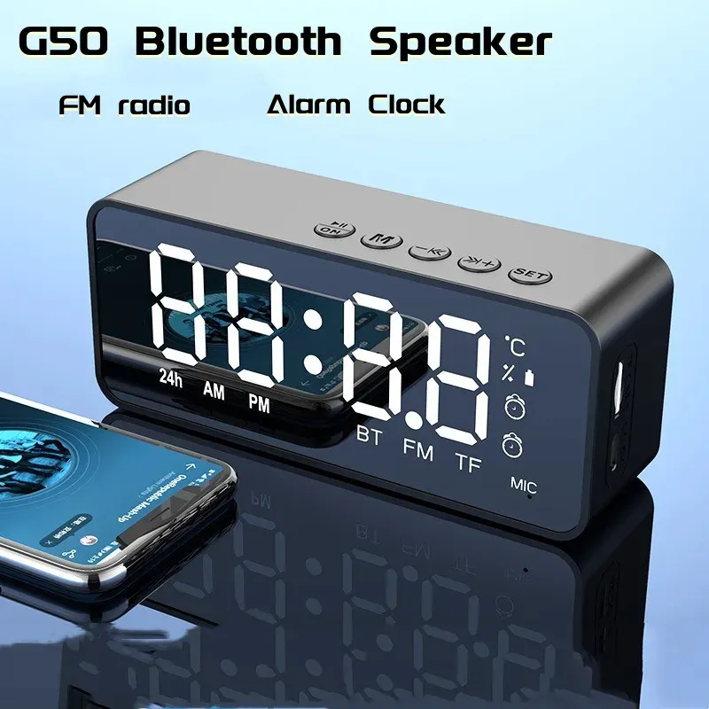 Alarm Clock with Bluetooth Speaker