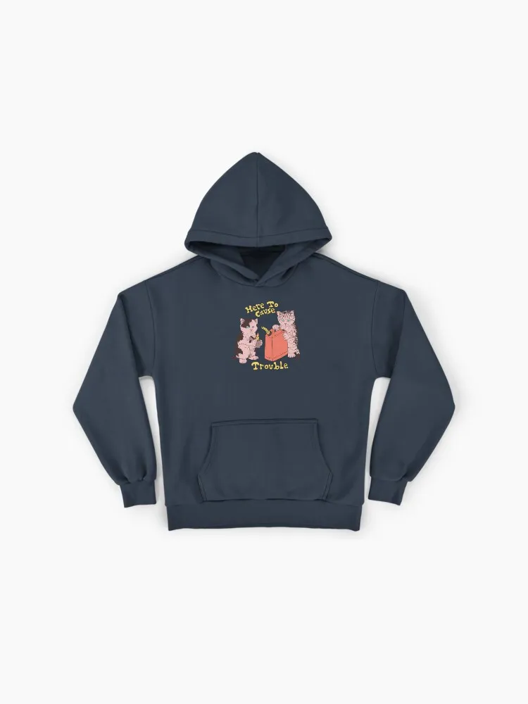 Here To Cause Trouble Premium Oversized Hoodie