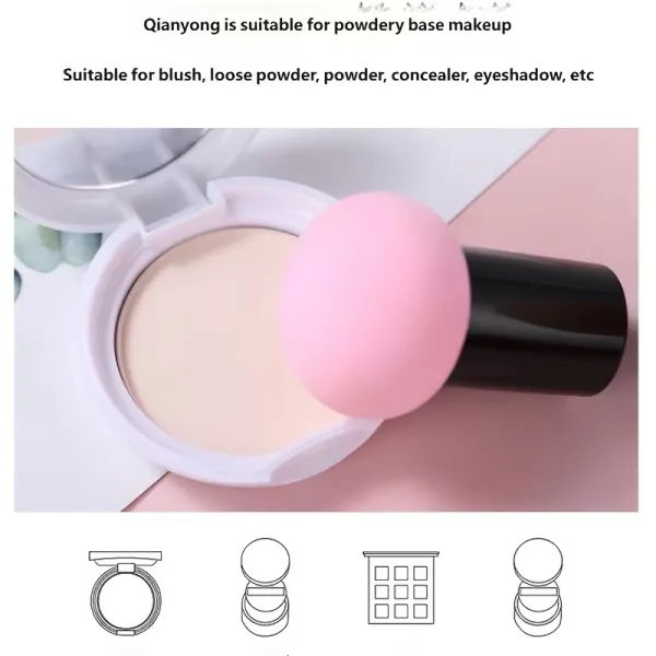 Soft Sphere Puff with Handle