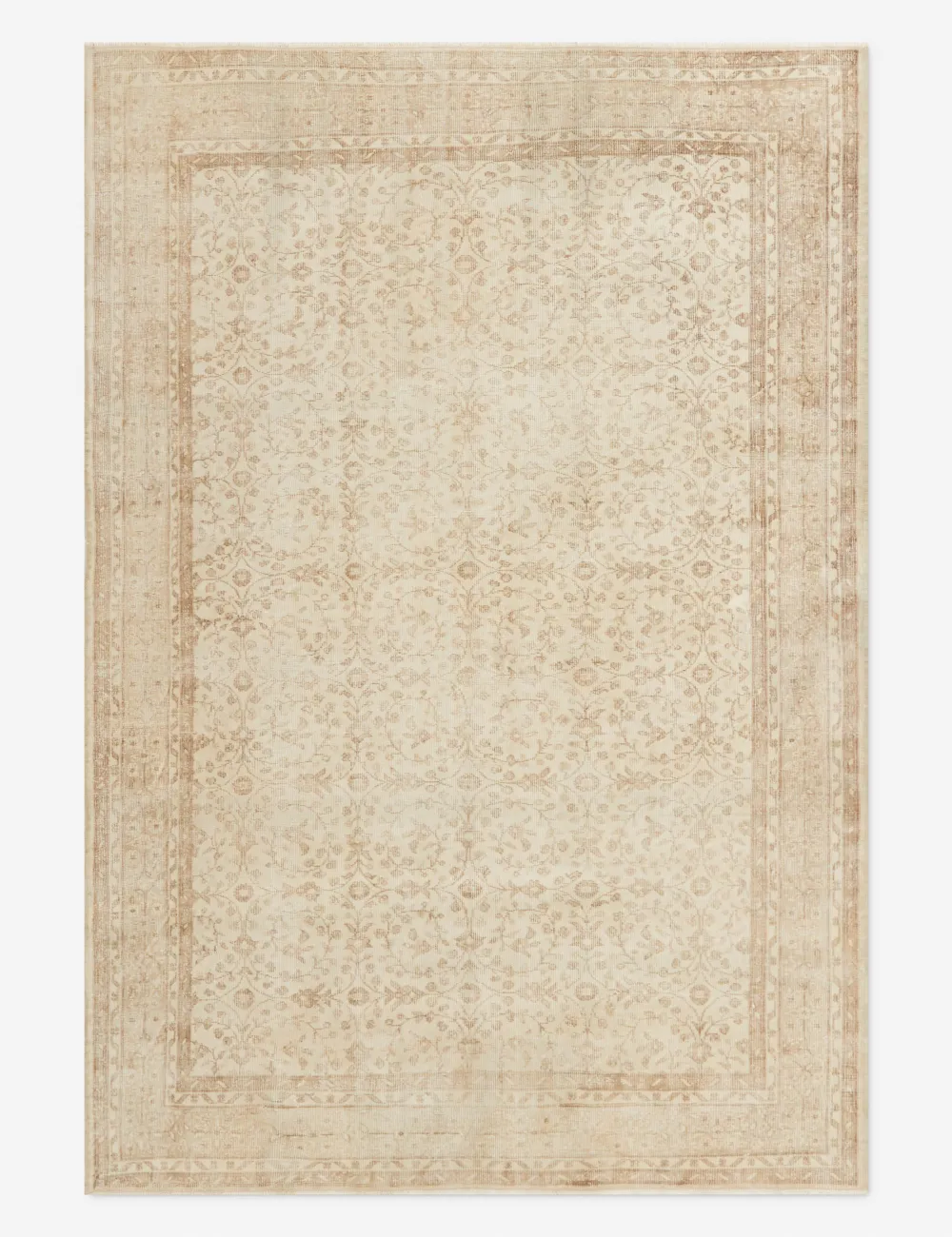 Warm Handcrafted Turkish Inspired Hand Knotted Wool Area Rug