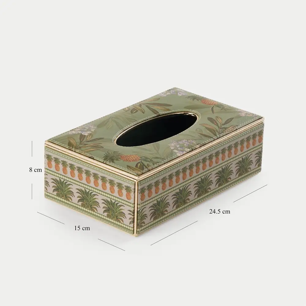Green Pineapple Tissue Box Cover