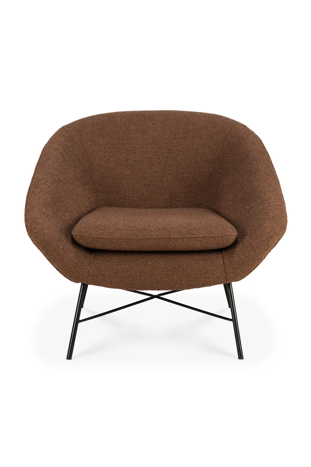 Curved Vintage Style Lounge Chair