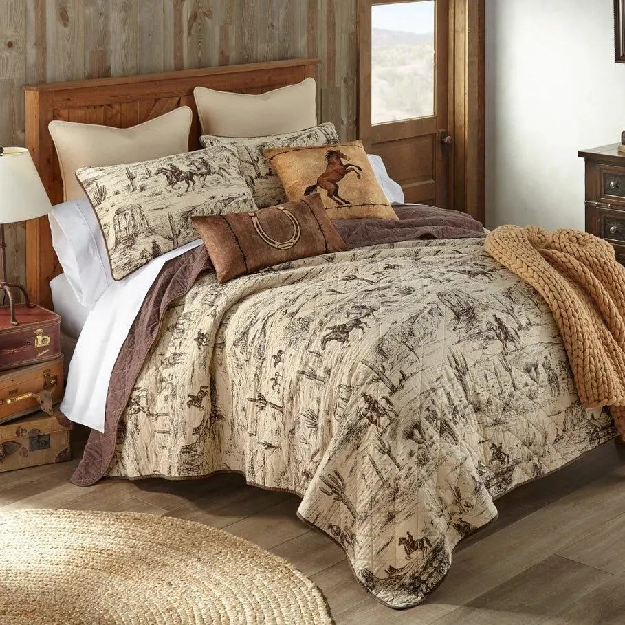 Artful Reversible Quilted Bedding Set