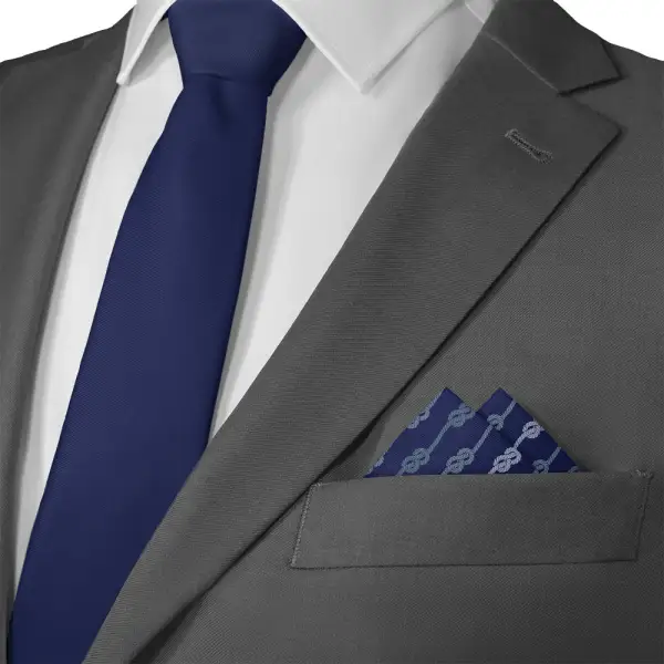 Understated Graceful Nautical Pocket Square