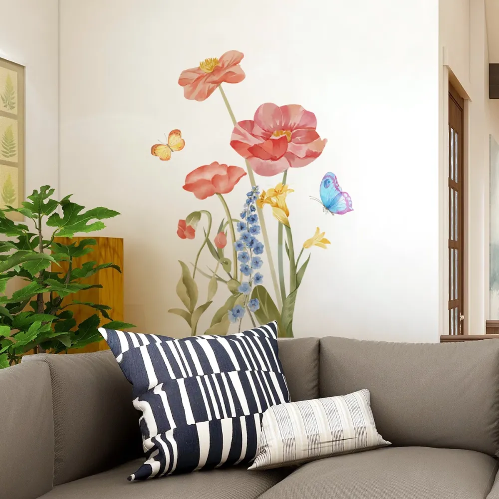 Watercolor Floral Wall Decal