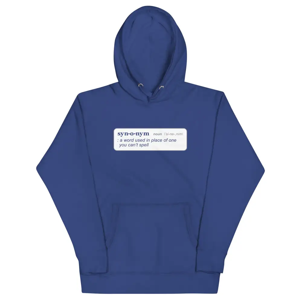 Word Definition Graphic Hoodie