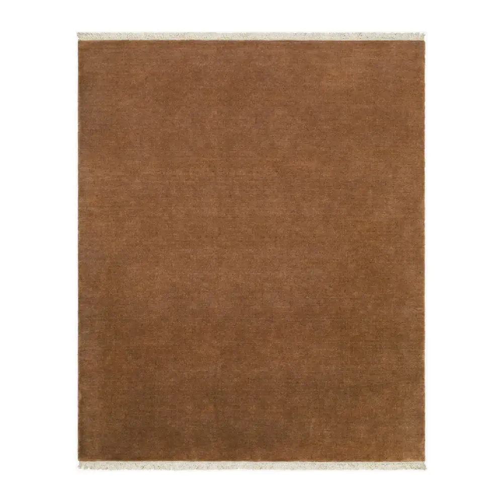 Hand-Loomed Wool Fringe Square Carpet