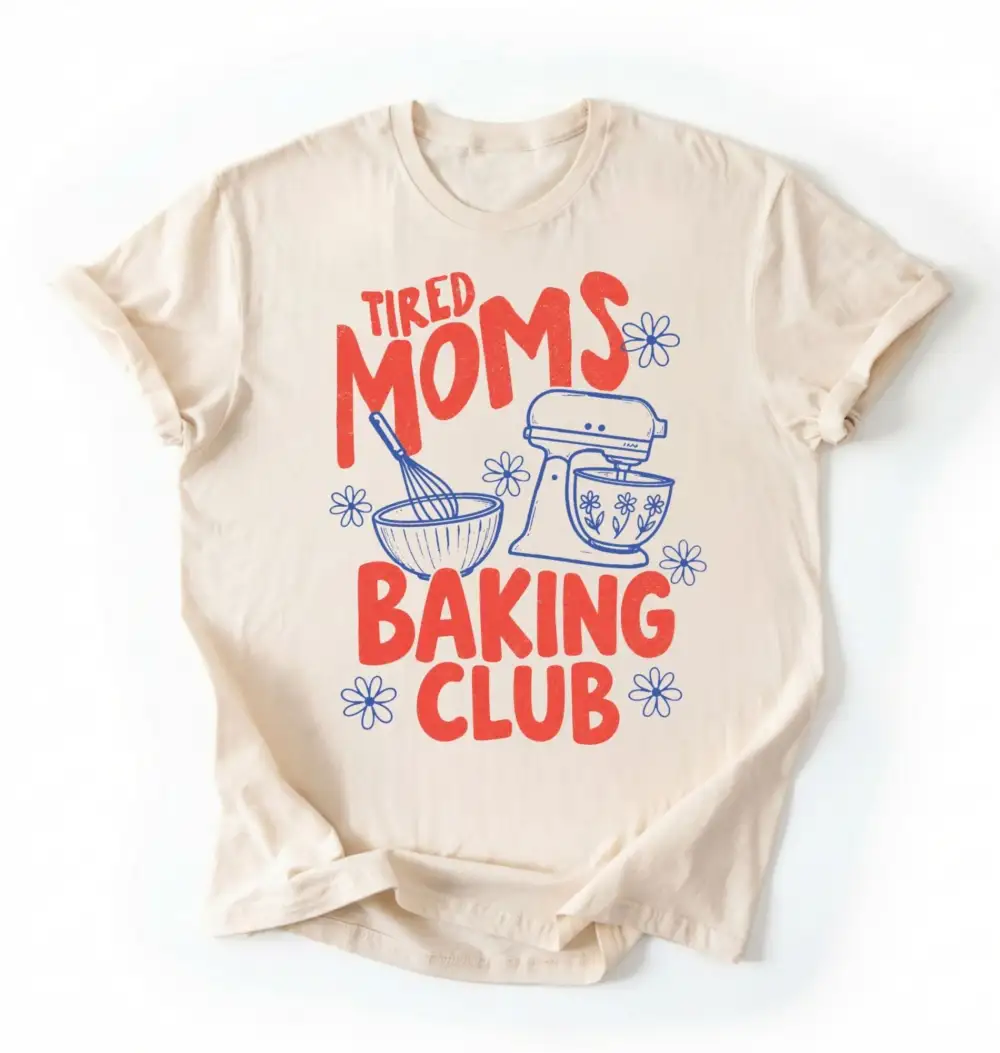 Mom Baking Graphic Cotton Tee