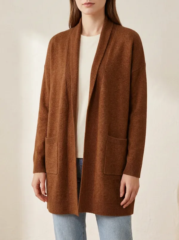 Everyday Open-Front Knit Cardigan