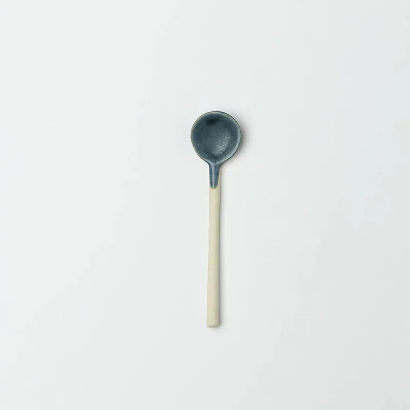 Bean Shape Ceramic Spoon