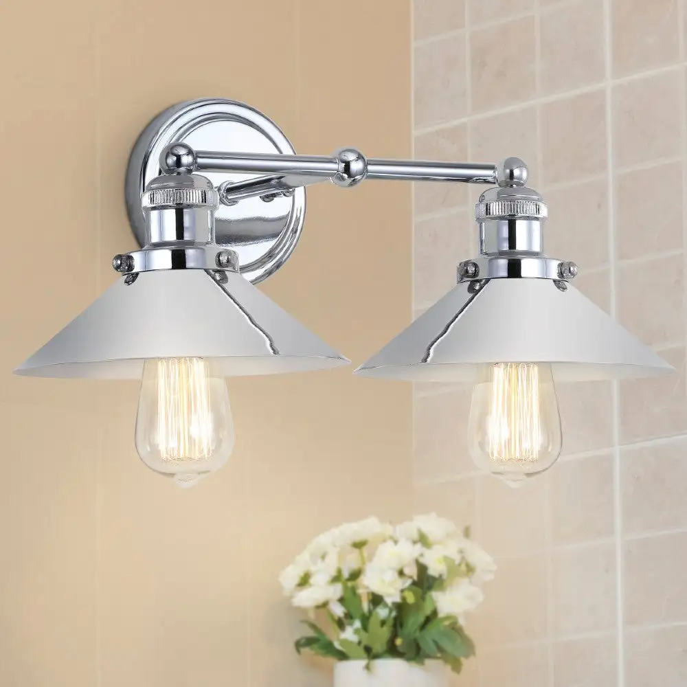 Dual-Light Metal Vanity Light