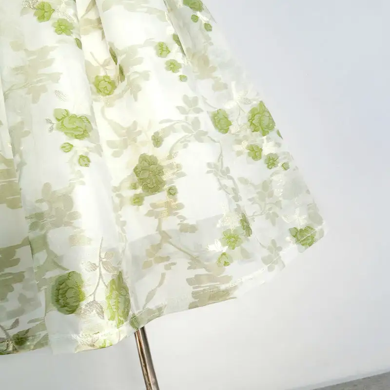 Easy Leisure Embroidered Flared Skirt