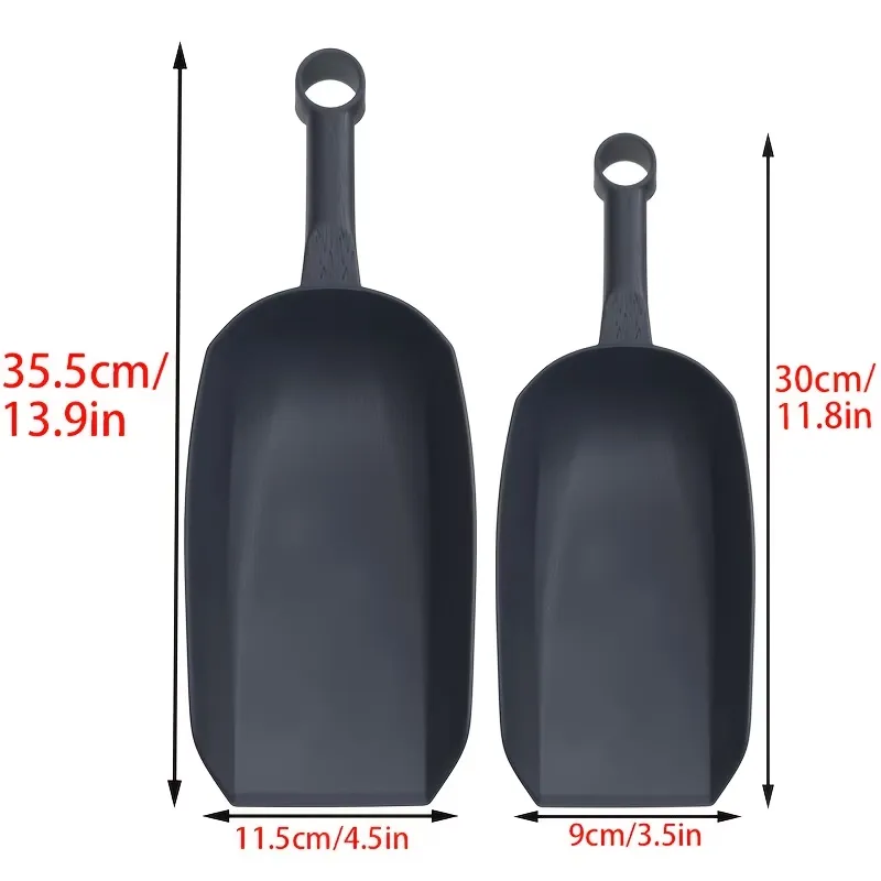 2 Pcs Plastic Garden Scoop Shovel
